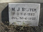 BESTER M.J. 1883-1923