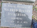 DICKERSON Benjamin Alfred 1862-1939 & Mildred Hinton KEYS 1879-1973