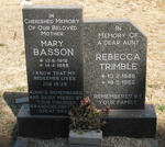 BASSON Mary 1919-1988 :: TRIMBLE Rebecca 1886-1952