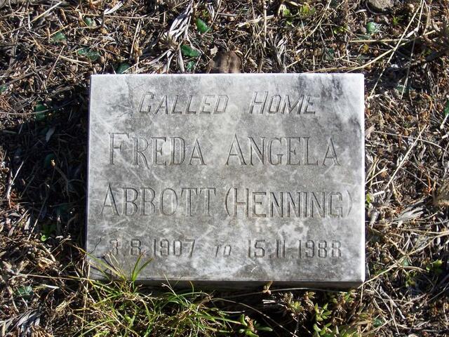 ABBOTT Freda Angela nee HENNING 1907-1988