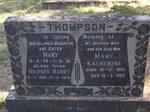 THOMPSON Wilfred Harry 1906-1979 & Mary Katherine 1903-1953 :: THOMPSON Mary 1929-1974