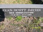 DAVIES Jean Scott nee HIDDLESTON 1911-1991
