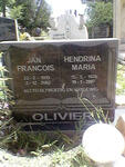 OLIVIER Jan Francois 1919-2002 & Hendrina Maria 1926-2007