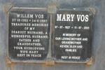 VOS Willem 1921- 1987 & Mary 1927-2005