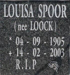 SPOOR Louisa nee LOOCK 1905-2003