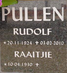 PULLEN Rudolf 1924-2010 & Raaitjie 1930-