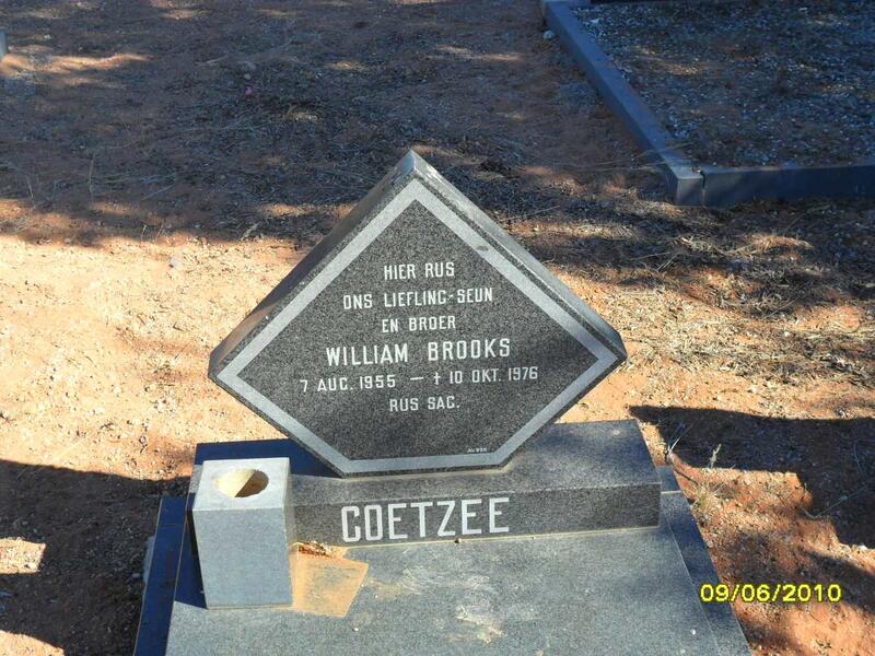 COETZEE William Brooks 1955-1976
