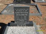ROETS Gertruida nee SOLOMON 1909-1978