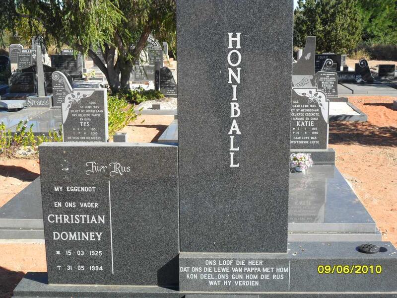 HONIBALL Christian Dominey 1925-1994