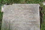 BOOTH William -1903 :: DE VILLIERS Martha -1908 :: PFISTER Rozetta -1893