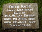 BREDA Edith Kate, van nee CHAPMAN 1885-1958