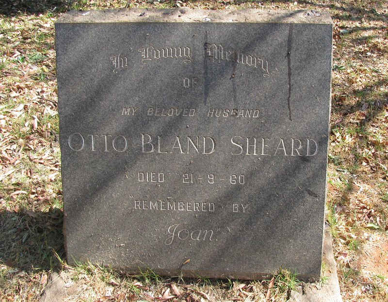 SHEARD Otto Bland -1960