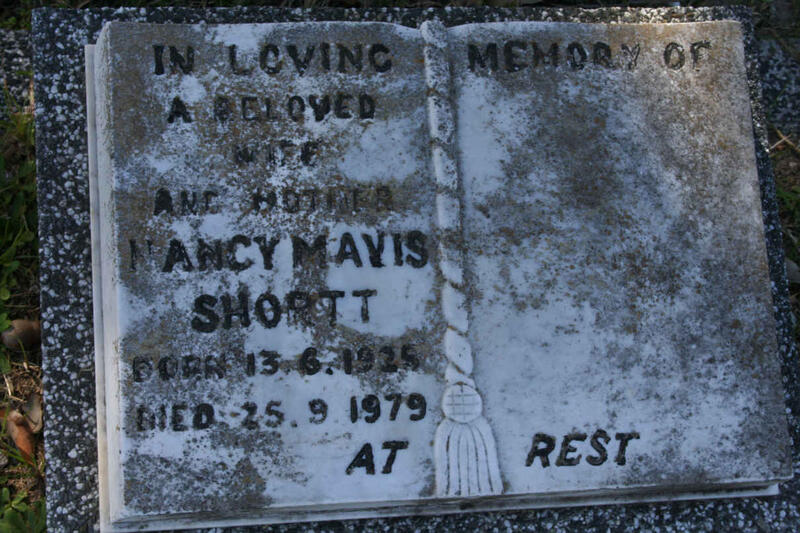 SHORTT Nancy Mavis 1925-1979