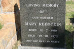 REBSTEIN Mary 1910-1972