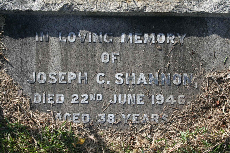 SHANNON Joseph C. -1946