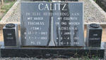 CALITZ Thomas 1907-1993 & Adriana 1910-1986