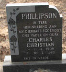 PHILLIPSON Charles Christian 1909-1980