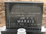 MARAIS Jan F.S. 1899-1981