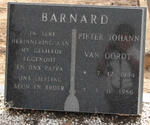 BARNARD Pieter Johann van Oordt 1954-1986