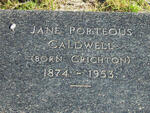 CALDWELL Jane Porteous nee CRICHTON 1874-1953