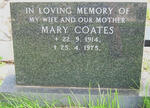 COATES Mary 1914-1975