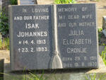 CRONJE Isak Johannes 1913-1983 & Julia Elizabeth 1911-1970