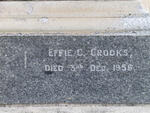 CROOKS Effie C. -1956