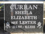 CURRAN Sheila Elizabeth nee LESTER 1917-2005