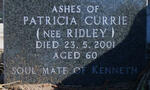 CURRIE Patricia nee RIDLEY 