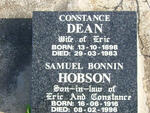 DEAN Constance 1898-1983 :: HOBSON Samuel Bonnin 1916-1996