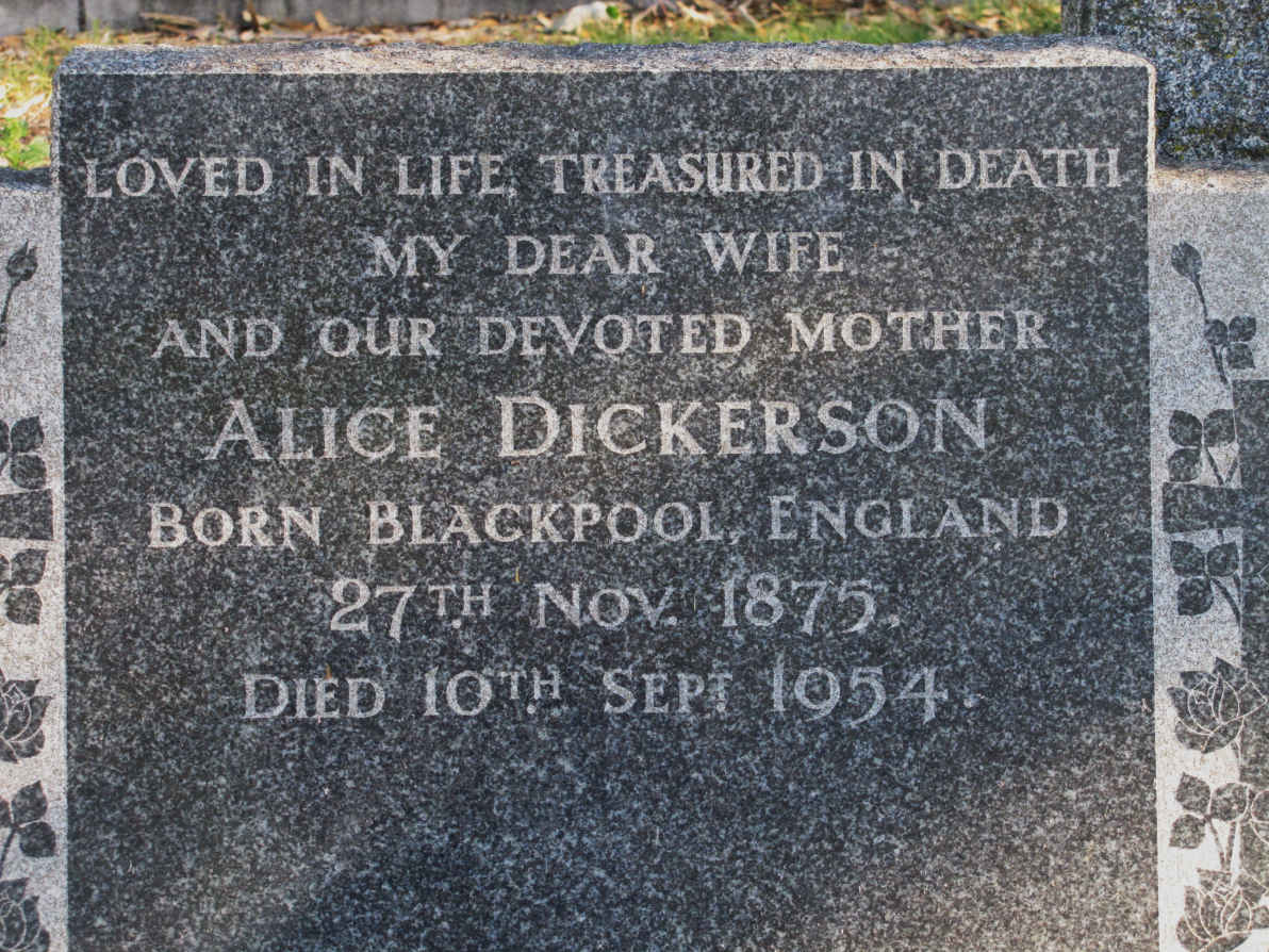 DICKERSON Alice 1875-1954