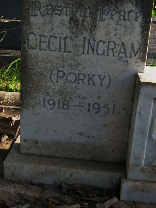 INGRAM Cecil 1918-1951