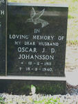 JOHANSSON Oscar J.D. 1911-1940