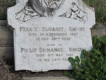 KNIGHT Philip Emmanuel -1912 & Frances Elizabeth -1897