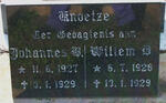 KNOETZE Johannes B. 1927-1929 :: KNOETZE Willem B. 1928-1929