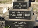 KURTEN Walter Otto 1875-1945 & Lena 1890-1965