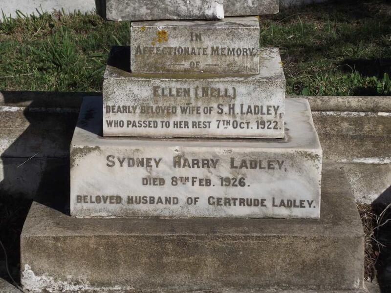 LADLEY Sydney Harry -1926 & Ellen -1922