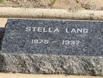 LANG Stella 1875-1937