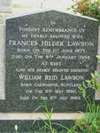 LAWSON William Reid 1880-1964 & Frances Hilder 1877-1958