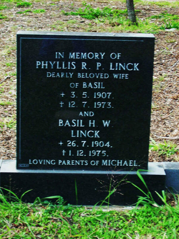 LINCK Basil H.W. 1904-1975 & Phyllis R.P.1907-1973
