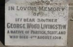 LIVINGSTON George Wood -1918