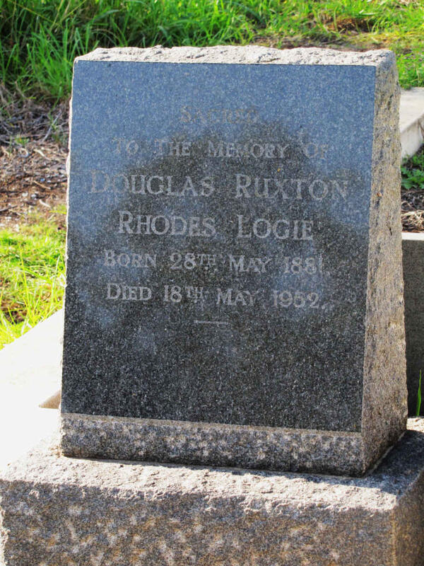 LOGIE Douglas Ruxton Rhodes 1881-1952