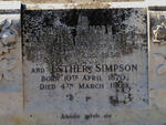 SIMPSON Joseph Scott 1857-1934 & Ester 1870-1962