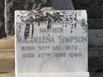 SIMPSON Magdalena 1872-1940
