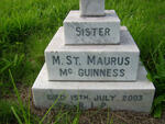 Sister M. St. Maurus Mc Guinness -2003 