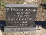 O'BRIEN Thomas Alfred 1881-1947 & Helen Elizabeth 1902-1979