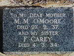 O'MOORE  M.M. -1937 :: CAREY F. -1934