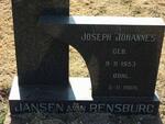 RENSBURG Joseph Johannes, Jansen van 1953-1966