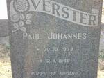 VERSTER Paul Johannes 1933-1969