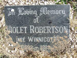 WINNICOTT Charles -1932 & Elizabeth -1921 :: ROBERTSON Violet nee WINNICOTT 1892-1989
